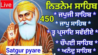 7 June 2024 Nitnem Panj bania | ਨਿਤਨੇਮ ਪੰਜ ਬਾਣੀਆ | नितनेम |nitnem |ਨਿਤਨੇਮ | japji sahib choupai 449