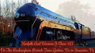 N&W J Class 611 The Shenandoah Valley Limited 10/21&27/23