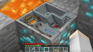 Я ПОСТРОИЛ СЕКРЕТНЫЙ ДОМ В АЛМАЗНОЙ РУДЕ В МАЙНКРАФТ 100% Троллинг Ловушка Minecraft Тайный Проход