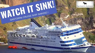 Sinking Cruise Ship - April 5, 2007 - Santorini Greece