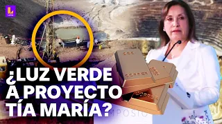 ¿Se reinicia proyecto Tía María en Arequipa? Dina Boluarte no brinda detalles en simposio minero