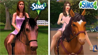 Sims 3 vs Sims 4 - Horses (Part 1)