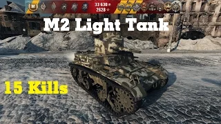 World of Tanks || M2 Light - 15 kills, 1 vs 11