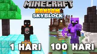 100 Hari Di Minecraft Tapi Random Skyblock Only