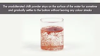 Testing Chilli Powder adulteration with Artificial Color | FSSAI