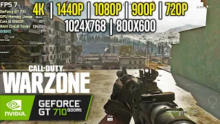 GT 710 GDDR5 | COD Warzone - 4K, 1440p, 1080p, 900p, 720p, 1024x768, 800x600