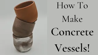 How To Make A Concrete Candle Vessel! (supplies included)