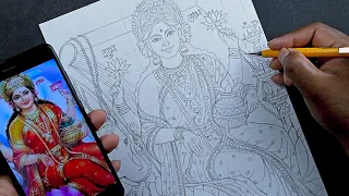 Akshaya Tritiya Drawing / Lakshmi mata drawing / akshaya tritiya special drawing / how to draw