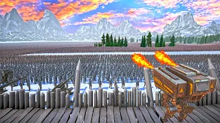 T-45 Shotguns Defending The Iceland Castle From Orc Mutants in Ultimate Epic Battle Simulator 2!