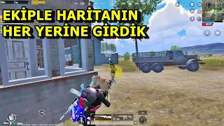 EKİPLE HARİTANIN HER YERİNE GİRDİK ! PUBG MOBİLE