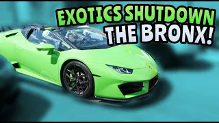 EXOTIC CARS SHUTDOWN THE BRONX! (CRAZY!)