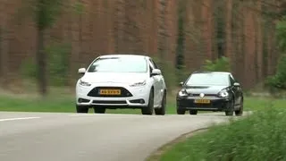 VW Golf GTI vs. Ford Focus ST (English subtitled)