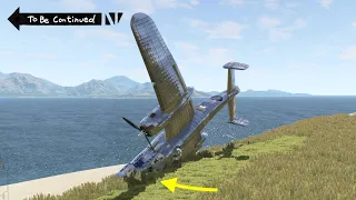 Plane Crash In BEAMNG Flight Simulator (Realistic Crash Animations)