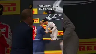 When hamilton popped champagne on putin