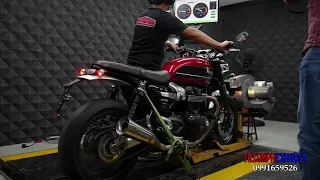 Triumph Speed Twin Zard EXhaust+Magnaflow Xpipe DYNO TEST