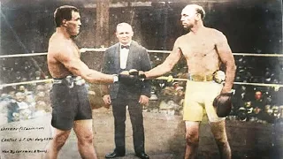 James J. Jeffries vs. Bob Fitzsimmons Fight-Reenactment - 1899 in Color