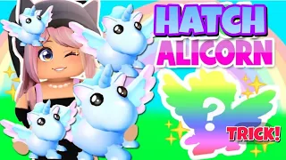 How to hatch an ALICORN from a Royal Egg *Works* Adopt Me Trick!