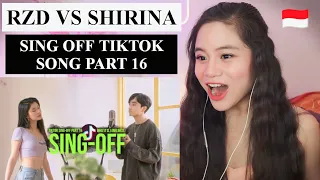 REZA DARMAWANGSA - SING-OFF TIKTOK SONGS PART 16 vs Shirina II REACTION VIDEO