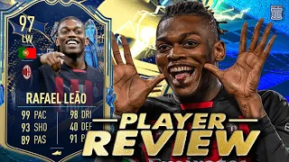 97 TEAM OF THE SEASON RAFAEL LEAO PLAYER REVIEW! - TOTS - FIFA 23 Ultimate Team