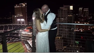 Hilton Bayfront Ceremony & Ultimate Skybox Reception Highlight by San Diego Wedding Videographer