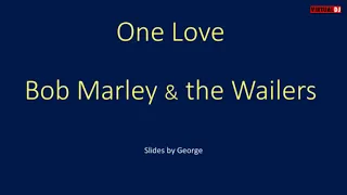 Bob Marley and the Wailers   One Love karaoke  (One Love/People Get Ready)