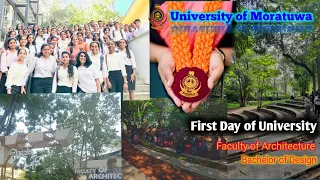 A childhood dream came true - First day of university (university of moratuwa)