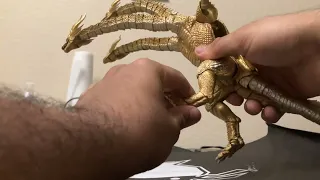 My First Hiya Godzilla And S.h.monsterarts Special Color King Ghidorah Figure !!!