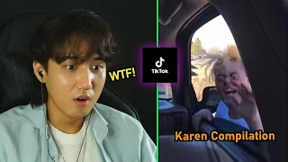 Tik Tok Karen Compilation - Korean first time react to by Brian Lee