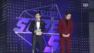 Yoo Jae Suk & Lee Kwang Soo Dance in SBS Gayo Daejun 2014 part 1