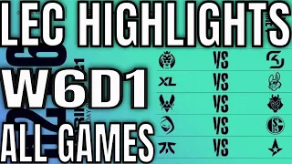 LEC Highlights ALL GAMES W6D1