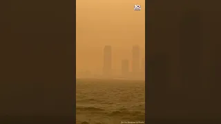 EERIE: Manhattan shrouded by smoke