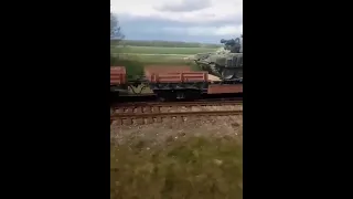 The Belarusian Armed Forces are moving trains with military equipment to the Ukrainian border