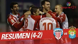 Highlights CD Lugo vs UD Las Palmas (4-2)