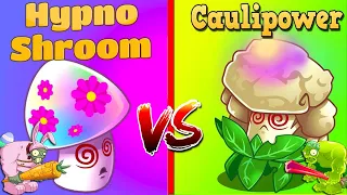 HYPNO SHROOM vs CAULIPOWER - Who Will Win? - PvZ 2 Plant Vs Plant