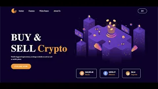 How To Create Cryptocurrency Website Using HTML and CSS #cryptocurrency #crypto #html #css