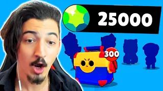 25.000 ELMAS HARCADIK! TÜRKİYE REKORU! (49 KARAKTER) Brawl Stars