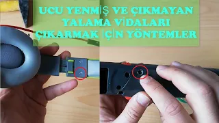 Aşınmış ve Sorun Çıkaran Vidaları Çıkarma Yöntemleri