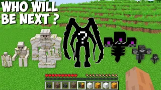 Which MOB WILL BE NEXT GOLEM VS WITHER in Minecraft ! WHO IS THIS SECRET MOB ?