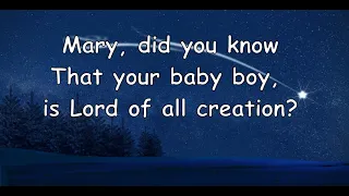 Mary Did You Know Instrumental(Lyrics)