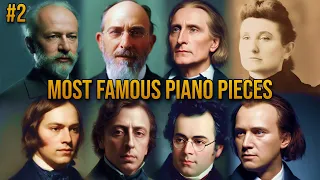 Most famous piano pieces 2 - with AI face art of classical composers