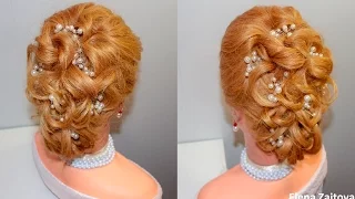 КАК СДЕЛАТЬ ПРИЧЕСКУ ЛОКОНЫ|HAIR BEAUTIFUL HAIRSTYLES|ПРИЧЕСКА ВЕЧЕРНЯЯ ОБЪЕМНАЯ|ФРАНЦУЗСКА КОСА