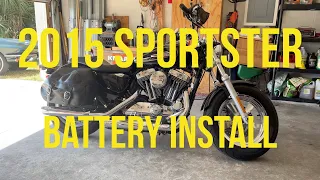 How To, Sportster Battery replacement.