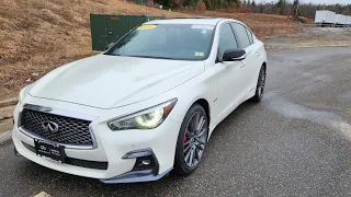 2020 INFINITI Q50S Red Sport w/INVIDIA Catback POV Test Drive/Review