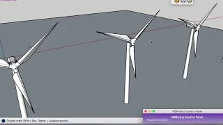 Tutorial: Wind turbine design simulation SketchUp and Msphysics