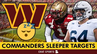 Commanders Draft Targets: Day 3 Draft SLEEPERS For GM Adam Peters To Target In The 2024 NFL Draft