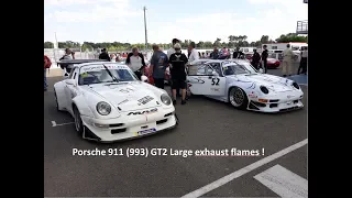 Porsche 911 (993) GT2 Large exhaust flames !