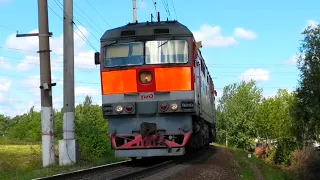 ТЭП70-0278/0124 с пассажирским поездом Костомукша — Санкт-Петербург