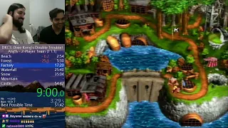 Donkey Kong Country 3 Any% 2-Player Team Speedrun in 52:33