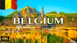 FLYING OVER BELGIUM (4K UHD) - Relaxing Music Along With Beautiful Nature Videos - 4K Video HD