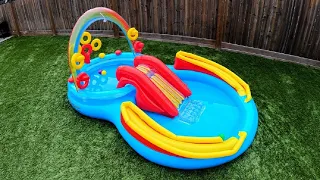 Intex Rainbow Ring Inflatable Play Center Pool Unboxing